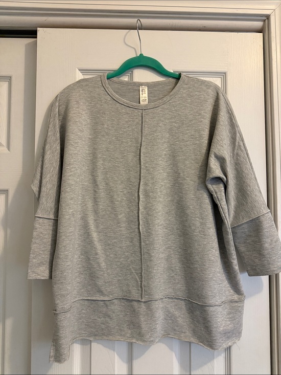 SPANX Tops - Spanx Casual Gray Sweatshirt Top Tunic S